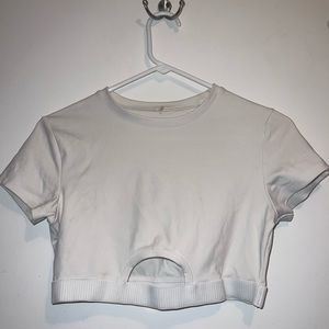 White Gym Cropped top